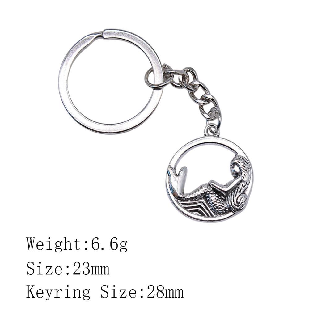 Mother's Day Keychain For Bags Seahorse Octopus Mermaid Key Ring Souvenir Men Chains