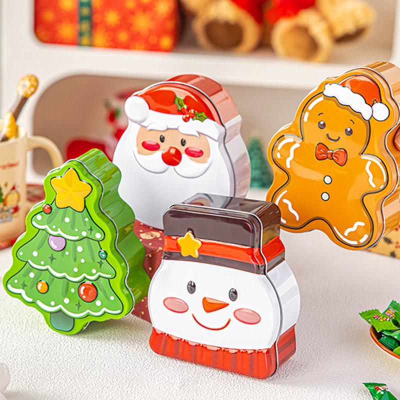 Weihnachtliche Blech Süßigkeitenboxen Mehrere entzückende Designs Für Weihnachtsgeschenke Partygeschenke Heimdekoration