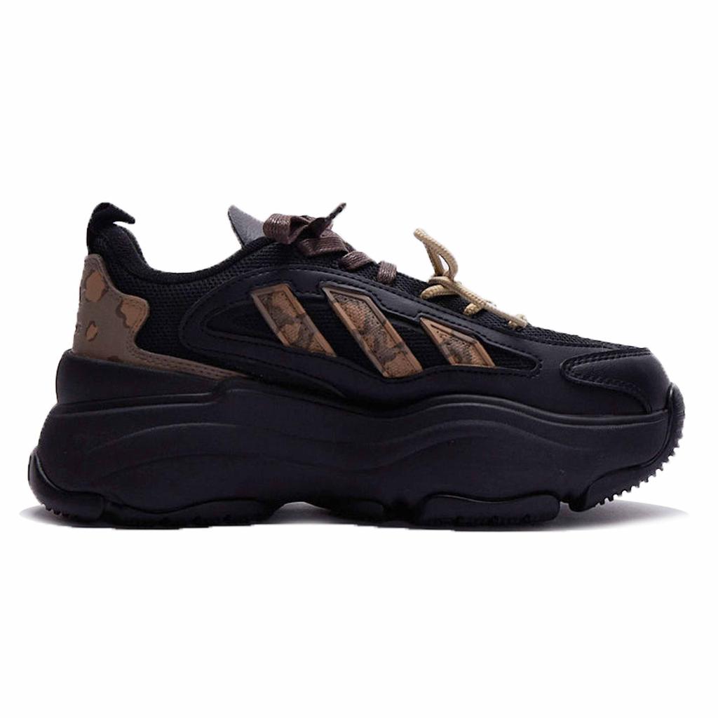 Adidas Originals OZGAIA Chunky Sneakers Unisex Low Top Black/Brown JQ4110(Team15-)