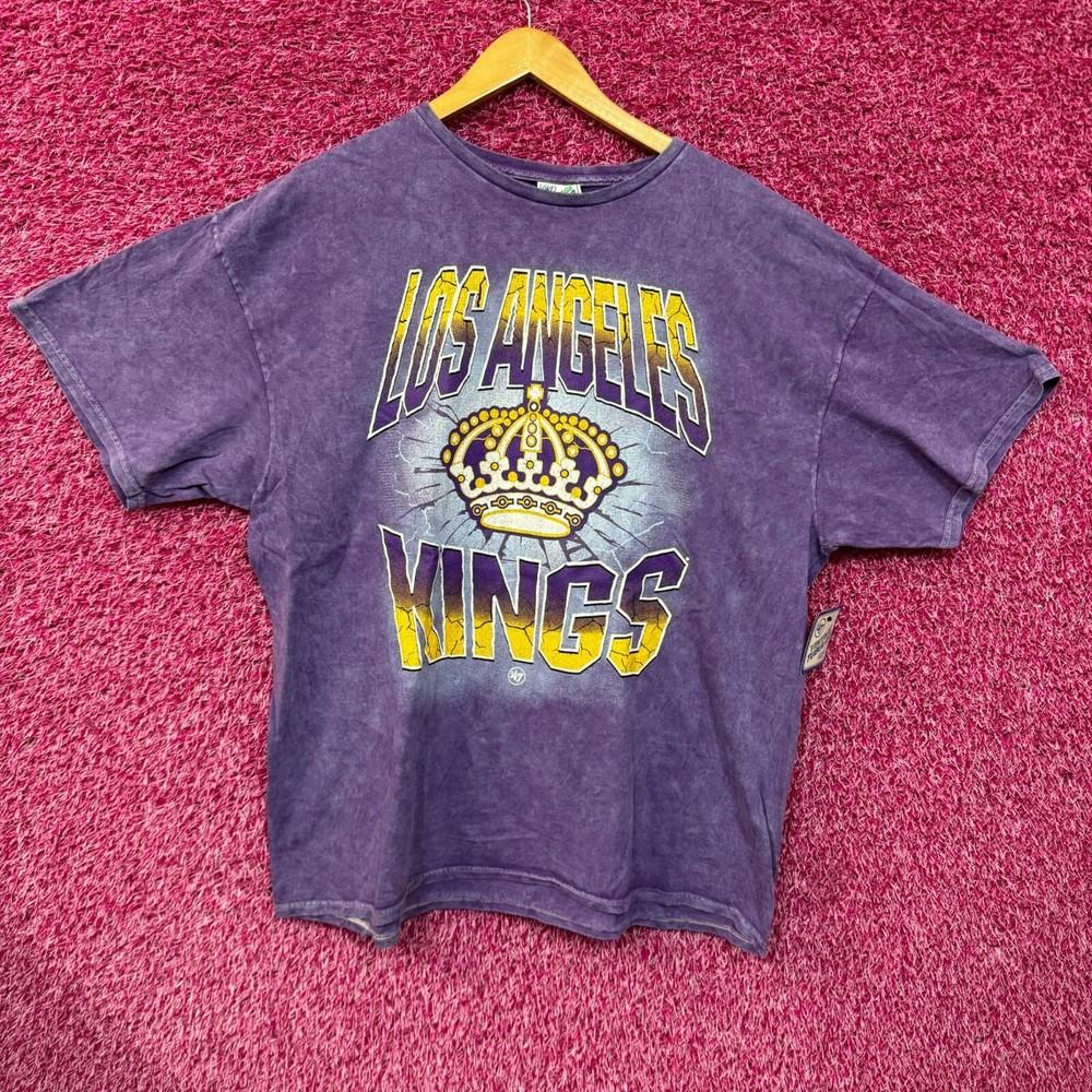 Los Angeles Kings Throwback Team Logo NHL Tshirt Size 2XL Unisex T-Shirt S