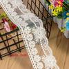 4Meter/lot 6-9cm Width Ecru Mesh Lace Embroidery Trim Kids Dress Home Textile Curtain Lace Accessories