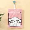 1Pcs Cartoon Kitchen Hanging Hand Towel Cute Little Dog Cloth Absorbent Quick Drying Thick Coral Fleece Soft Cute Towel