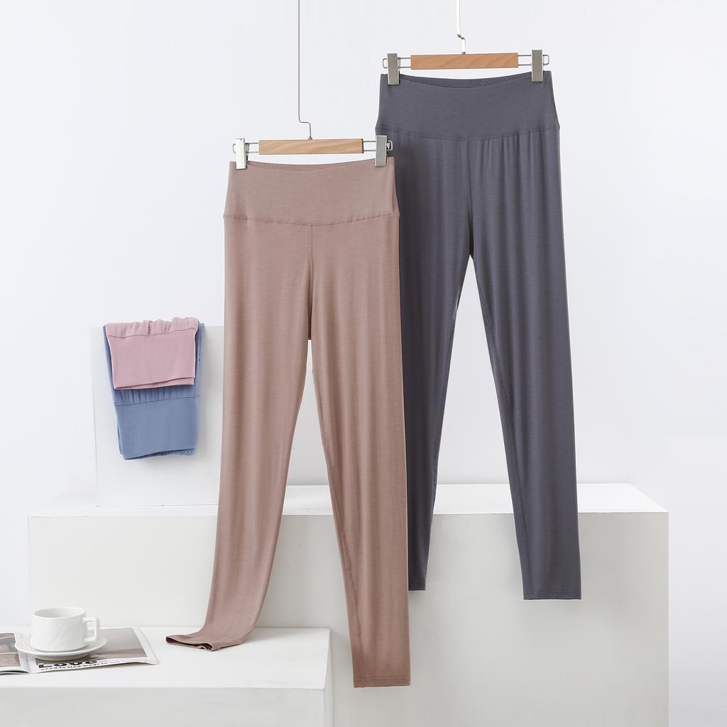 Plus size L to 6XL Modal Thermal Leggings for Women High-Waisted Slimming Tummy Control Butt-Lifting Ankle-Length Base Layer Pants