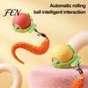 Indoor Cat Entertainment Interactive Ball, Self Rolling Ball with Bell And Detachable Plush Tail, Automatic Obstacle Avoidance, Rechargeable Light for