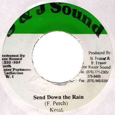 7inch Record NIGGER KOJAK - Send Down The Rain NONE S & J Sound 2002 Jamaica Reggae, Ska & Dub Used