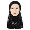 Muslim Children Kids 2 Layer Girls Islamic Scarf Arab Shawls Hijab For 7-11-Year Muslim Children