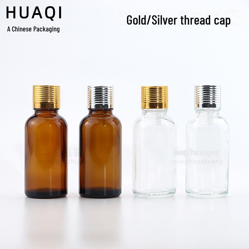 Transparent Essential Oil Bottle (10ml), Essence Liquid Sub-Bottle (30ml), Brown Glass Bottle (5ml-100ml)