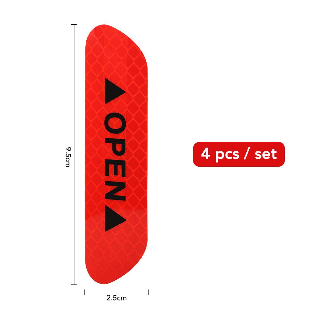 Car Door Sticker Safety Open Warning Reflector Tape For Dodge Charger Journey 2009 Challenger Ram 1500 Caliber Durango