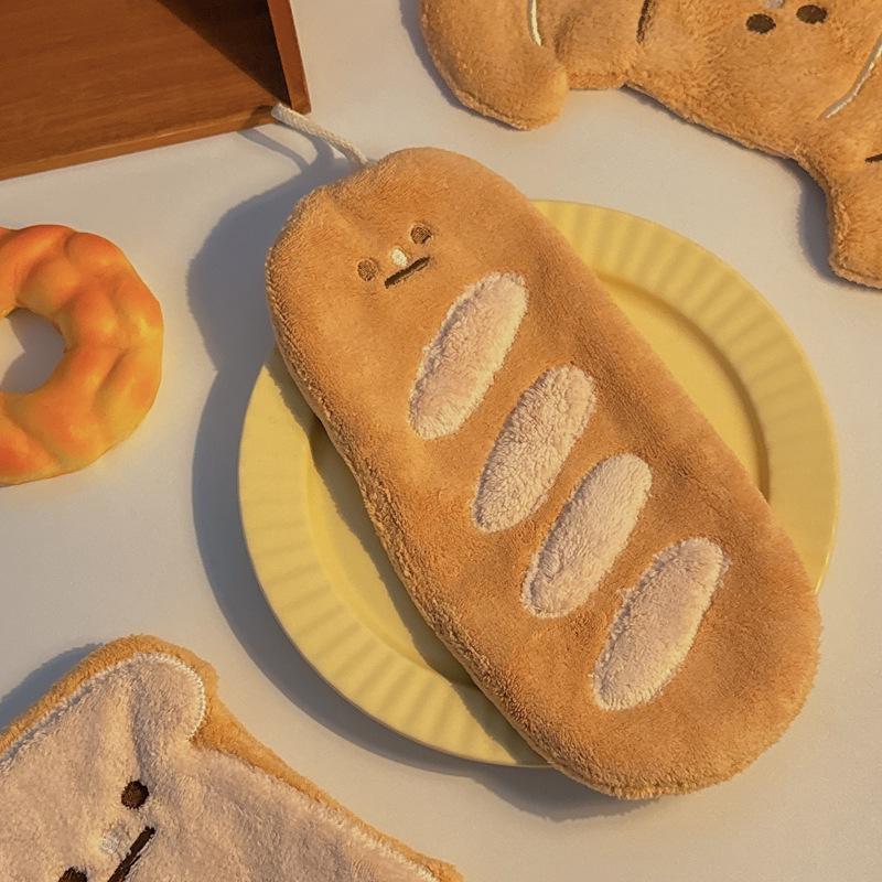 Cartoon Cute Lint-Free Absorbent Hanging Kitchen & Bathroom Hand Towel