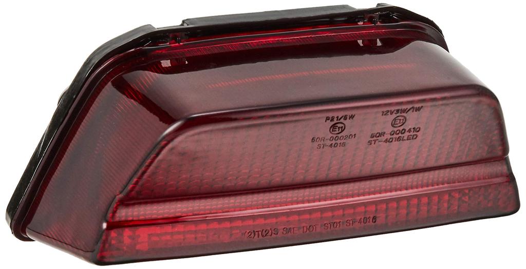 POSH FAITH Motorcycle LED Tail Dark for ZRX Light, Red, (071090-96)