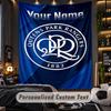 TapestryQueens Park Rangers FC Custom Name Text Personalized Wall Hanging Tapestry Home Wall Decor