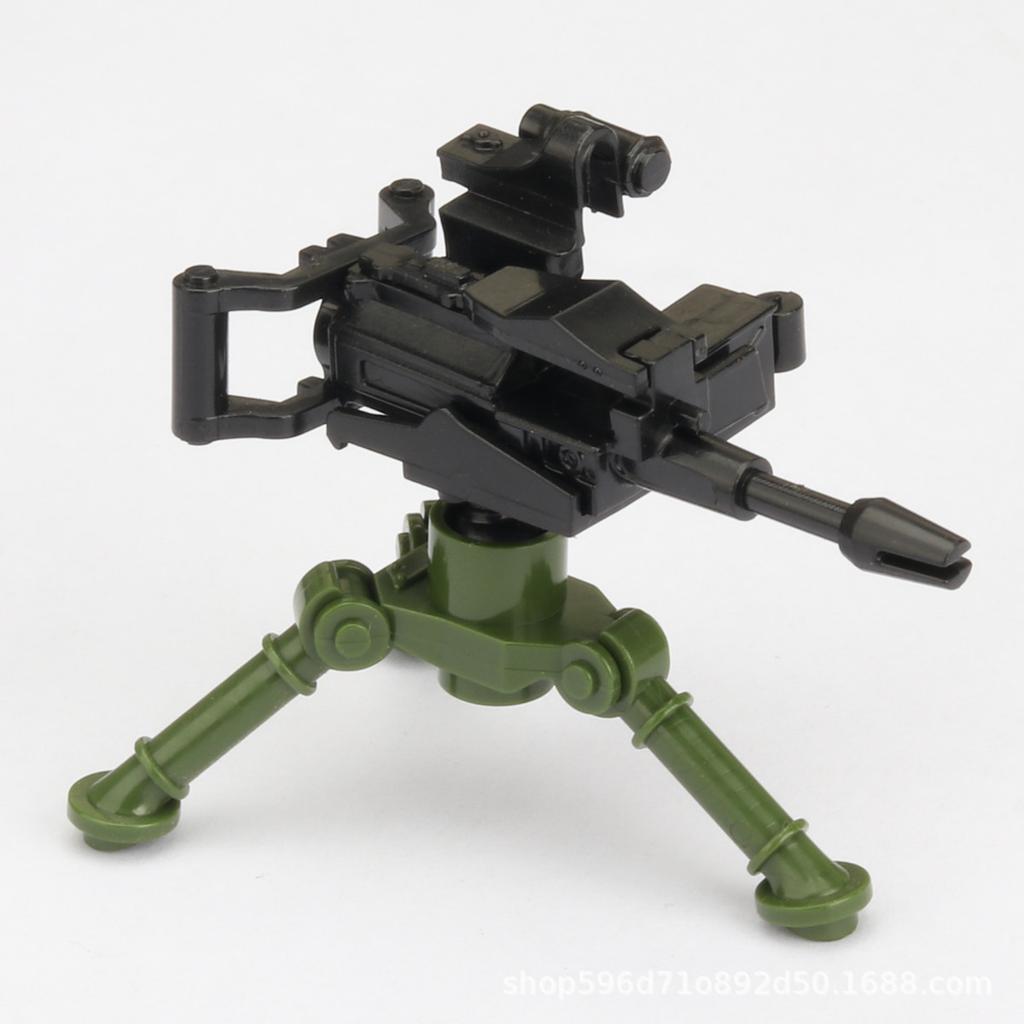MOC WW2 Militärpistole Kanone Bausteine Schwere Waffen Kriegsszene Soldaten Armee Figuren Zubehör Waffen Steine Spielzeug