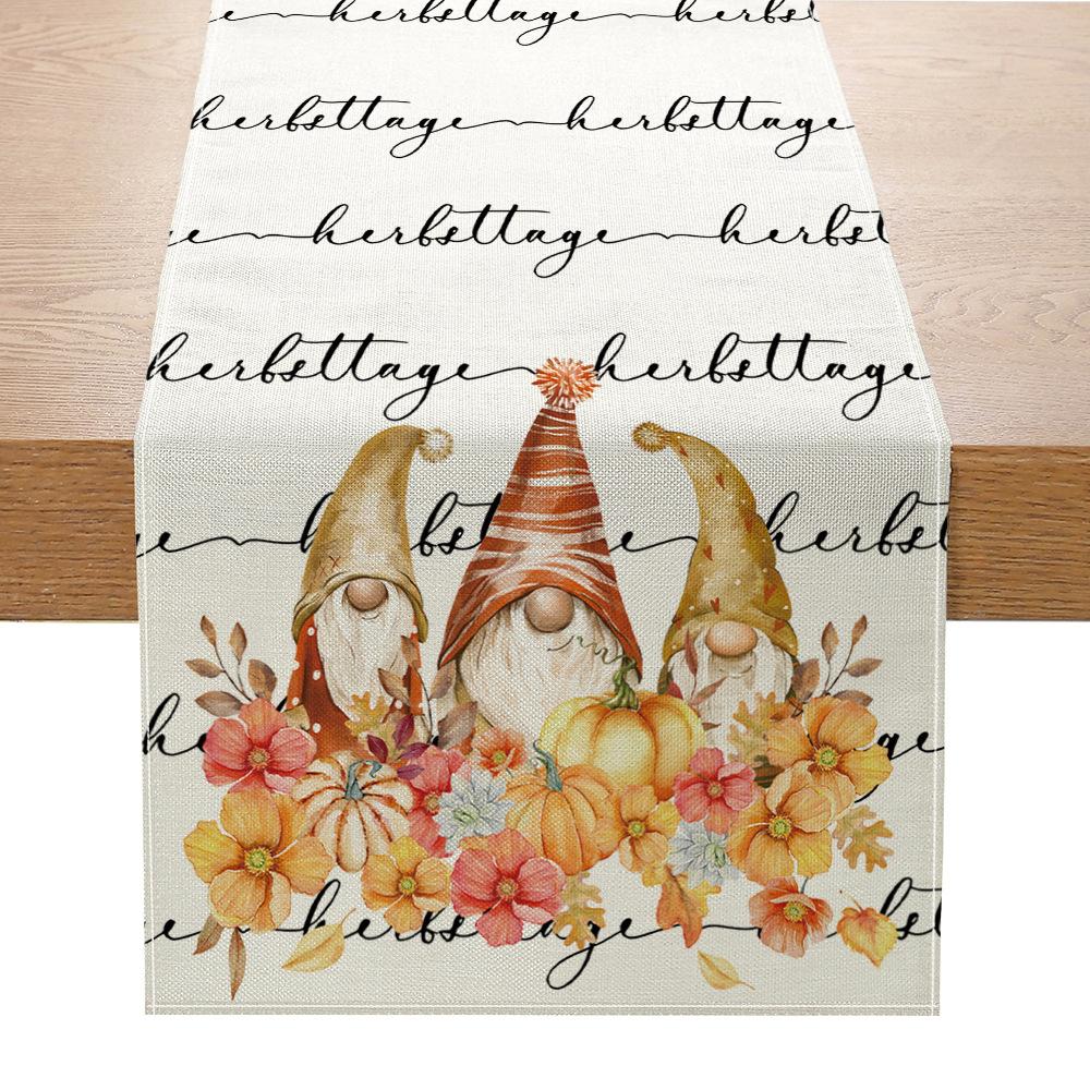 

Серия флагов для стола Harvest, печатный флаг, льняное украшение для дома, скатерть, украшение для журнального столика 33cmx180cm ZQ13-9