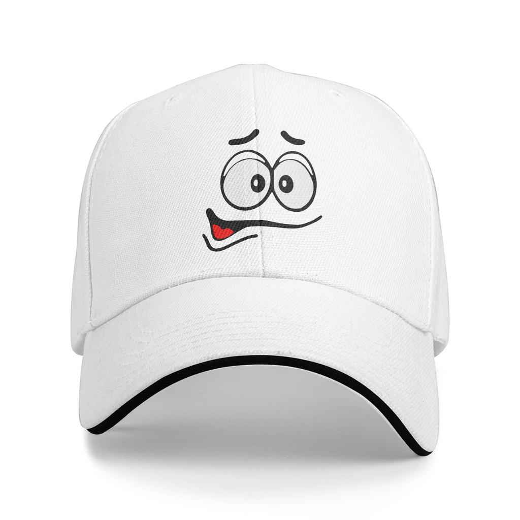 Custom Punk Unisex Cartoon Chocolate Red Candy Face Baseball Cap Adult Adjustable Dad Hat for Unisex WoUnisex Hip Hop Snapback Caps