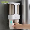 Wall-mounted Paper Cup Holder Disposable Cup Holder for Household Use Free Punch Water Dispenser Cup Extractor Large