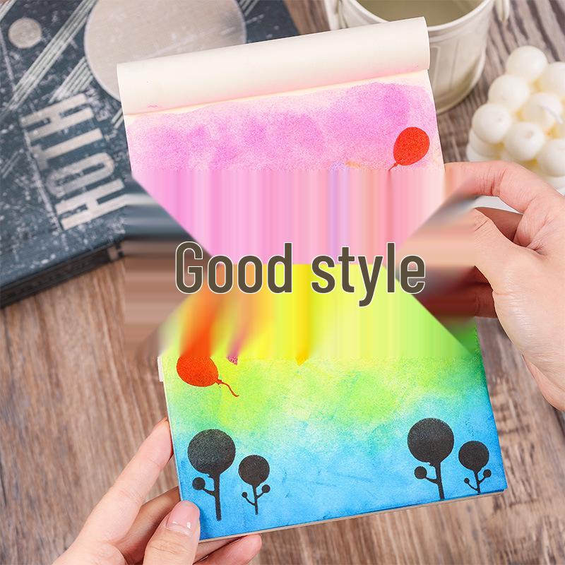 Set ștampilă cu burete și șablon cu mâner de lemn pentru jurnale și proiecte DIY cu cerneală