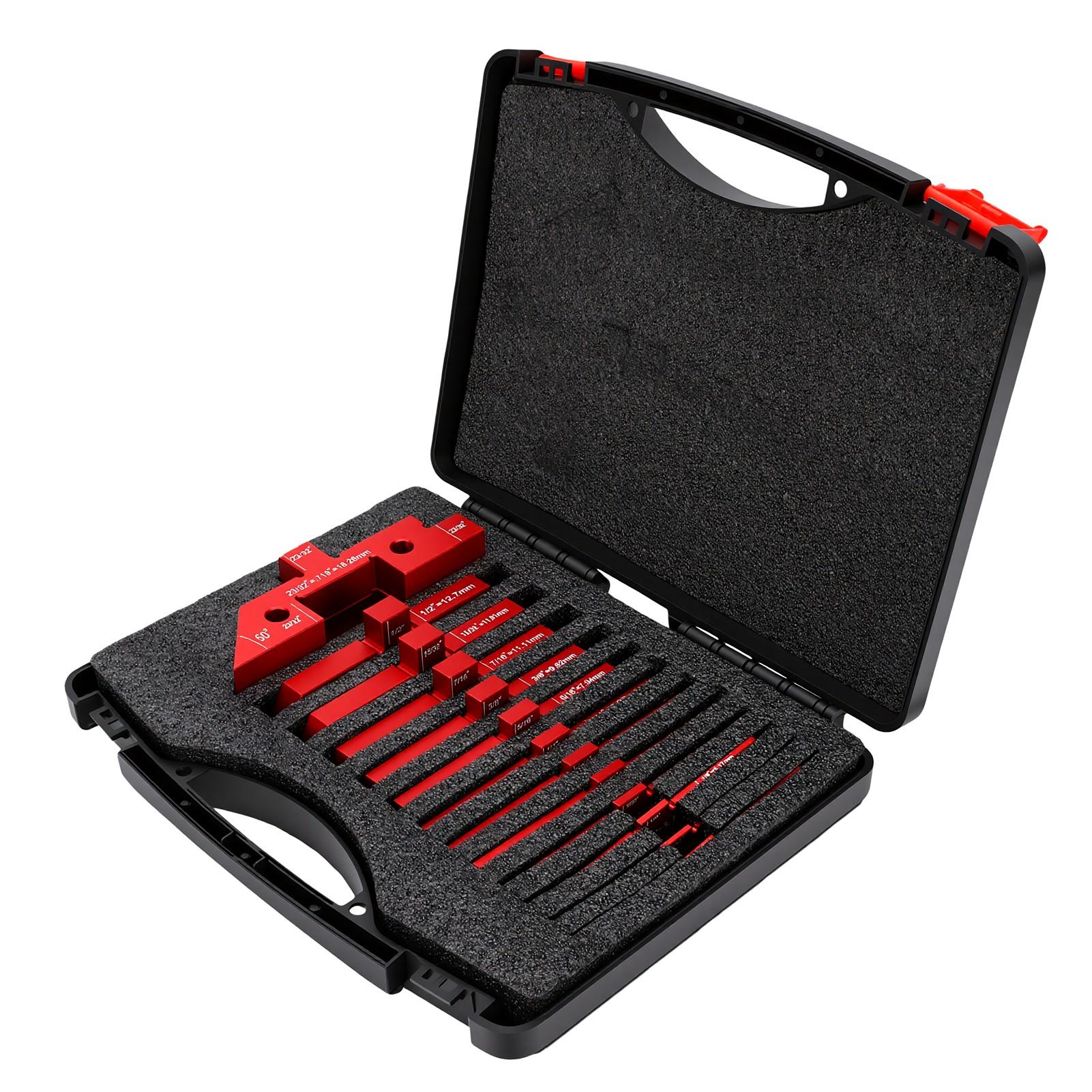 14 Pcs Setup Blocks Aluminum Alloy