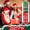Feiertags-Umschlag mit 6 geheimen Kartentaschen Weihnachts-Geldhalter Unisex Mehrere Fächer Geldhalter