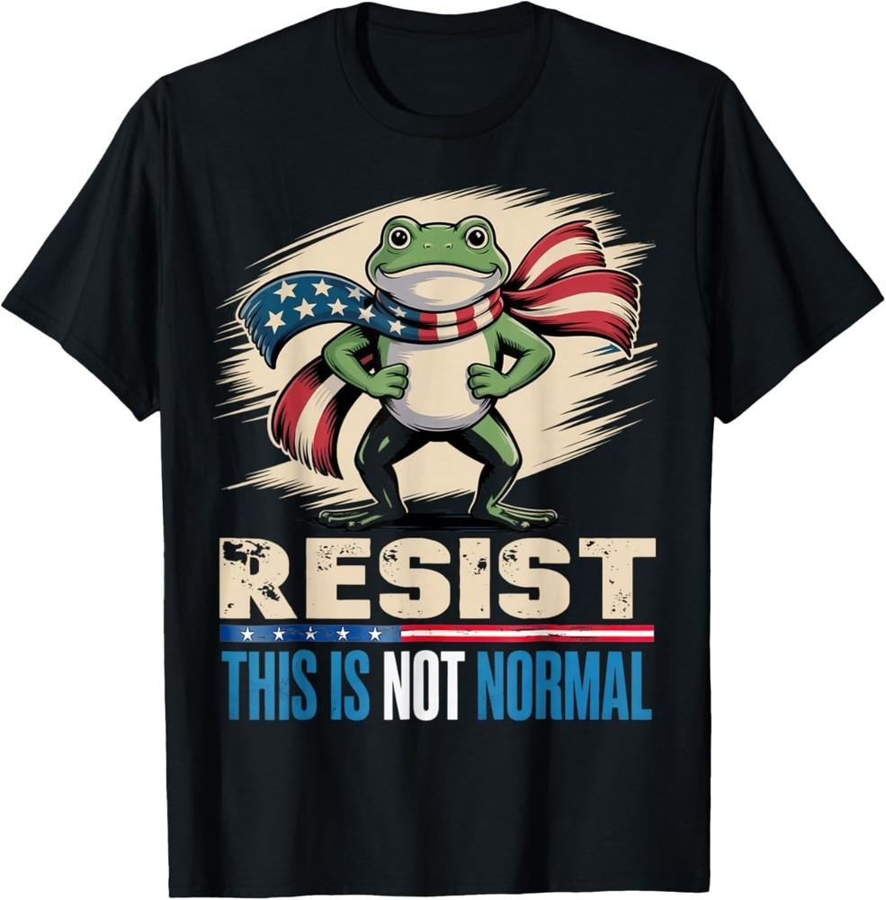 Сопротивляйся либералам Это не нормально Демократ Флаг США Унисекс Футболка XXL