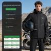 Motorcycle Riding Raincoat Suit for Delivery Riders, Men's Full-Body Anti-Storm Split-Type Riding Gear