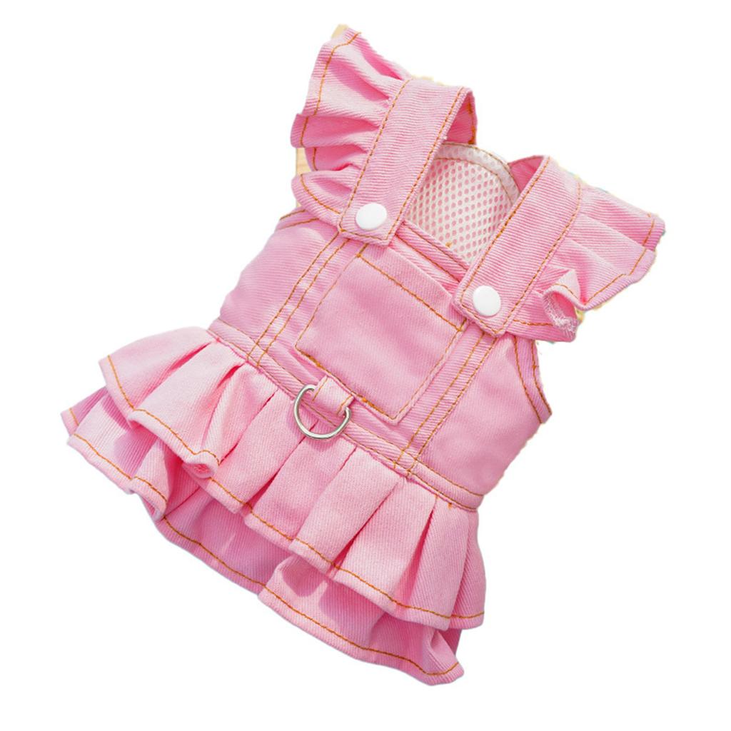 Bright Dog Harness Dress with Lead for Small Breeds Walking Training Vest for Comfortable and Safety Outdoor Activity