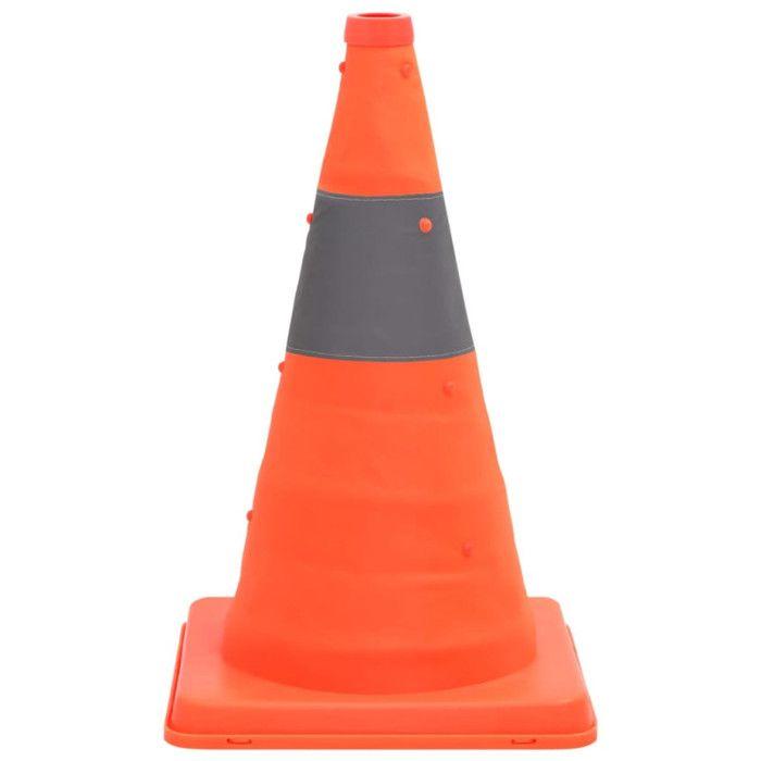 Cônes de signalisation escamotables 10 pcs 42 cm