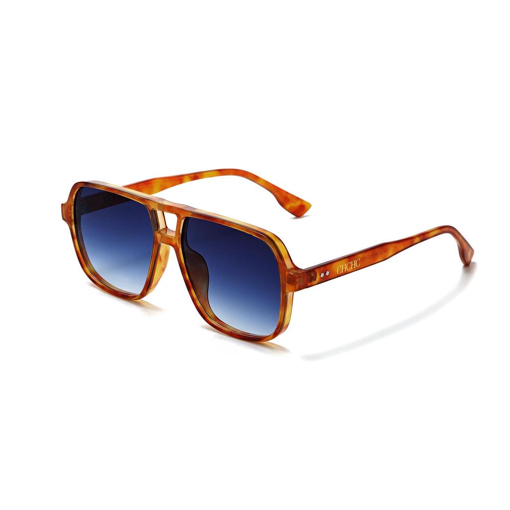 CHHC Square Frame Retro Classic Pilot Sunglasses for Men & Women
