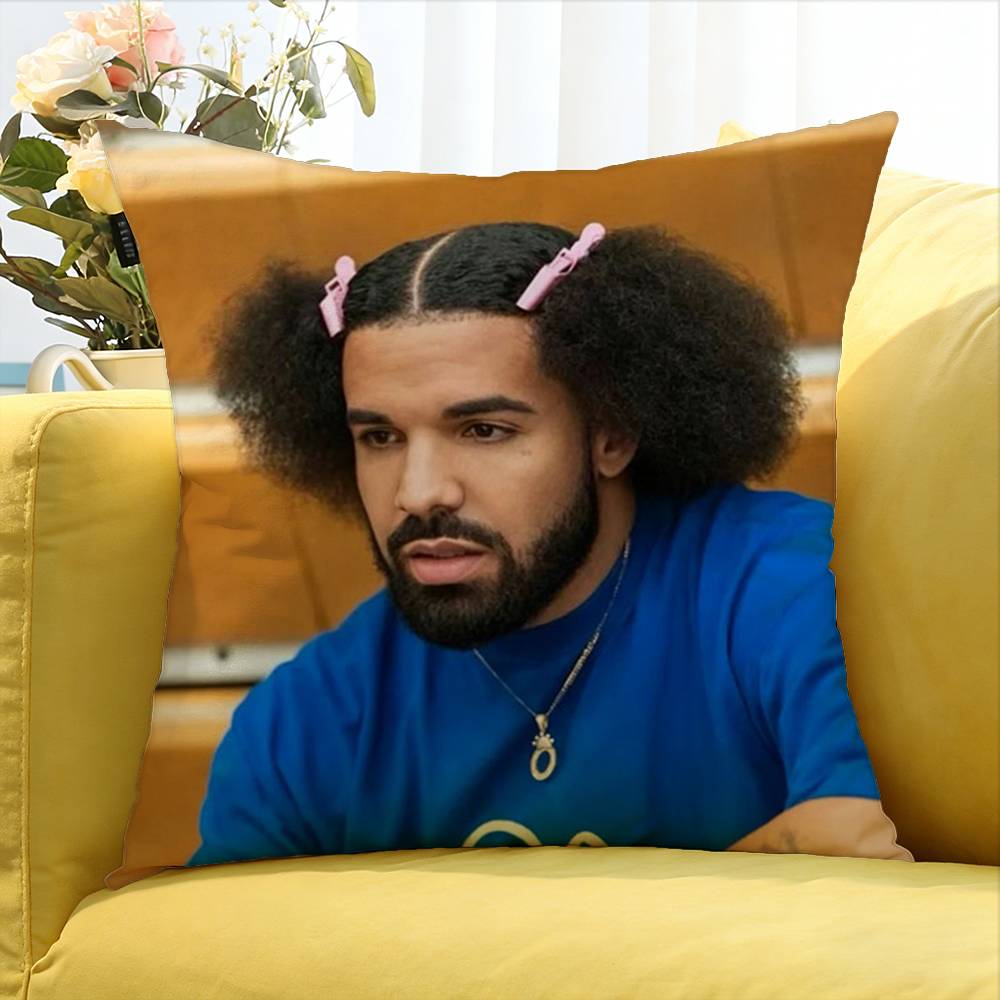 Rapper D-Drake World Various Sizes Square Pillow Case For Car Home Bedchamber Decor
