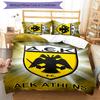 3pcs AEK FC LOGO Pattern Bedding Set Duvet Cover Set Includes Duvet Cover &pillowcases, Perfect All Season Bedroom Decoration & Gift