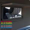 The Text Car Stickers You Are Beautiful Interior Decoration Rear View Mirror Fashion Stickers Creative Sport Pvc Vinyl Decals