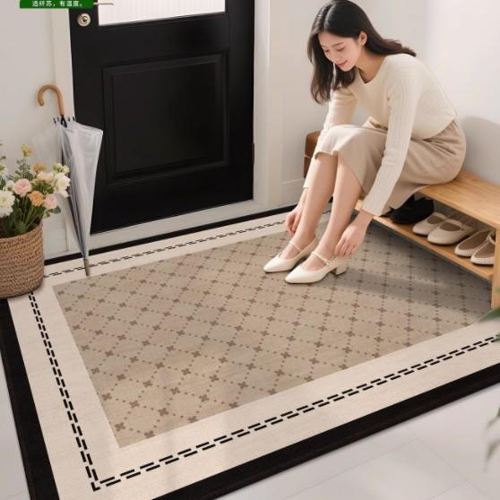 Premium Entry Door Floor Mat, Door Non-Slip And Dirt-Resistant Leave-In Household Entry Floor Mat Can Be Cut And Easy To Take Care Of Carpet