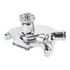 Short Water Pump 1 2in NPT Side Port Chrome Finish Aluminum High Volume Water Pump Replacement for SB 283 350 V8 1955