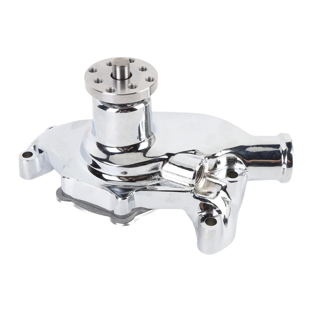 Short Water Pump 1 2in NPT Side Port Chrome Finish Aluminum High Volume Water Pump Replacement for SB 283 350 V8 1955