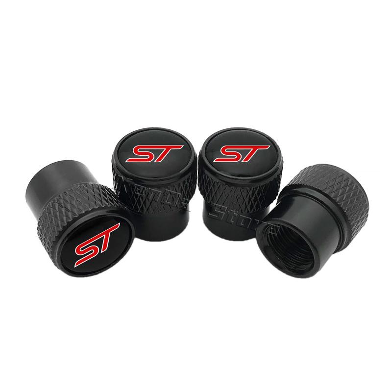 4PCS Car Wheel Tire Valve Stem Caps Cover For Ford ST Line Focus X 2 3 Mondeo Fiesta Kuga MK2 MK3 MK4 Tyre Styling Accessories aa1