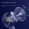 S17 Silent USB Handheld Fan: Portable, Dual Battery, Long Life, Digital Display, Powerful Airflow