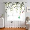 1PC Wildflowers Curtain Home Decoration Spring Floating Window Curtain Suitable for Kitchen, Coffee Shop, Living Room,
