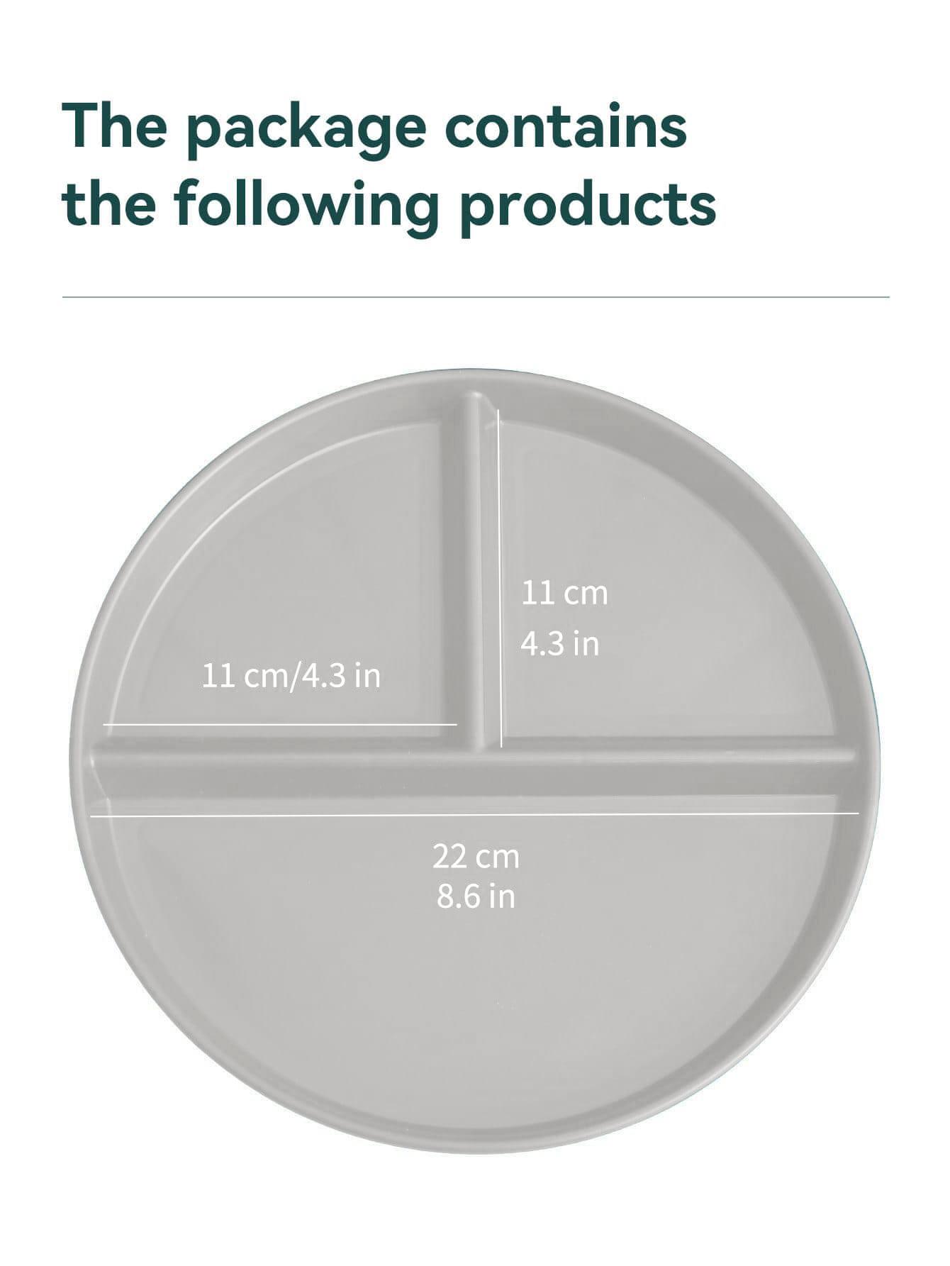 

WORTHBUY Тарелка для фруктового салата, пригодная для микроволновой печи, многоразовая, разделенная обеденная тарелка, блюда для еды, поднос для торта и десерта, кухонная посуда