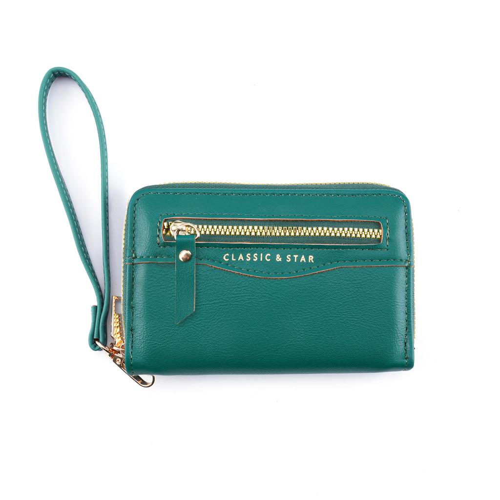 2025 new women's medium and long women's wallet zipper large capacity clutch bag ins female student wallet