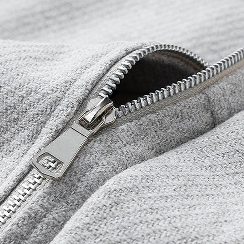 Men's Lapel Advanced Sense With Everything Solid Color Jacket Trend Plus Size Loose Casual Coat