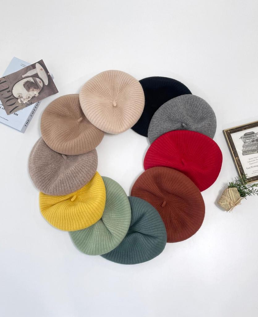 Women's and Men's Daily Knit Top Beret Hat