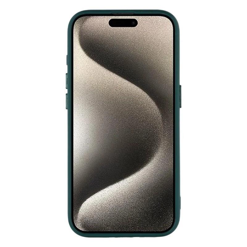 For iPhone 15 Pro Max Case Compatible with MagSafe WANLONFENG QB Series PC TPU Phone Cover with Screen Film