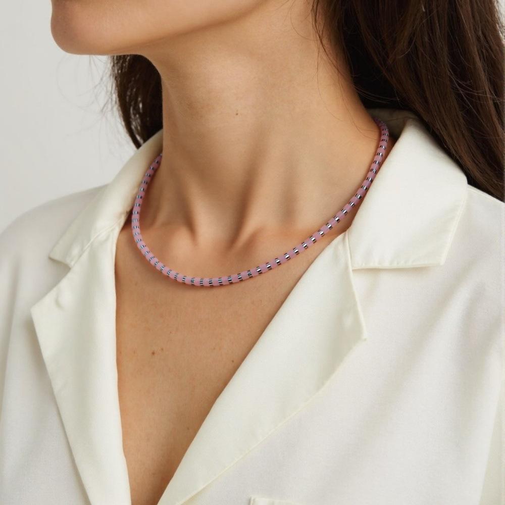 Dopamine Hip-Hop Clavicle Chain in Vibrant Ethnic Style