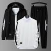 Autumn and Winter Tracksuits 3 Piece Men 'S Sports Suit Plus Size 8xl Men's Autumn and Winter Sweater Three Piece Set