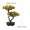 Artificial Fruit Tree Bonsai Faux Pot Lightweight Tabletop Ornament for Kitchen Room