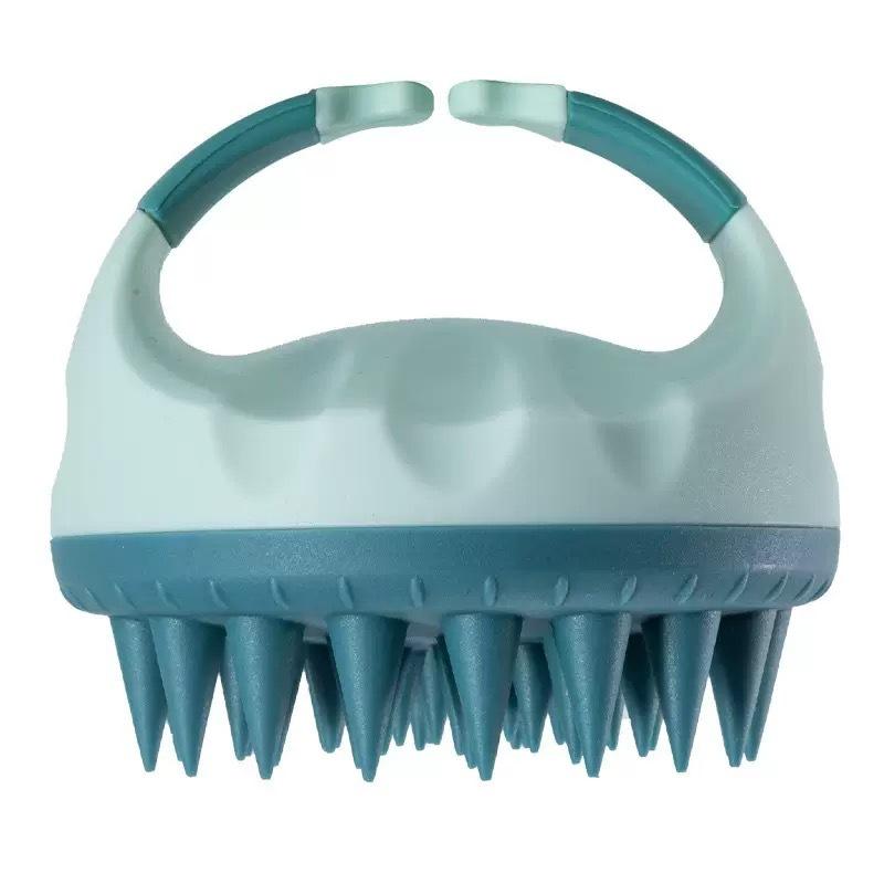 Silicone Handheld Scalp Massage Brush Anti-hair Tool with Horny Bristles for Shower and Beauty Treatments