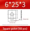 Thick Galvanized Square Iron Washer with Hole for M6-M24 Curtain Wall Use