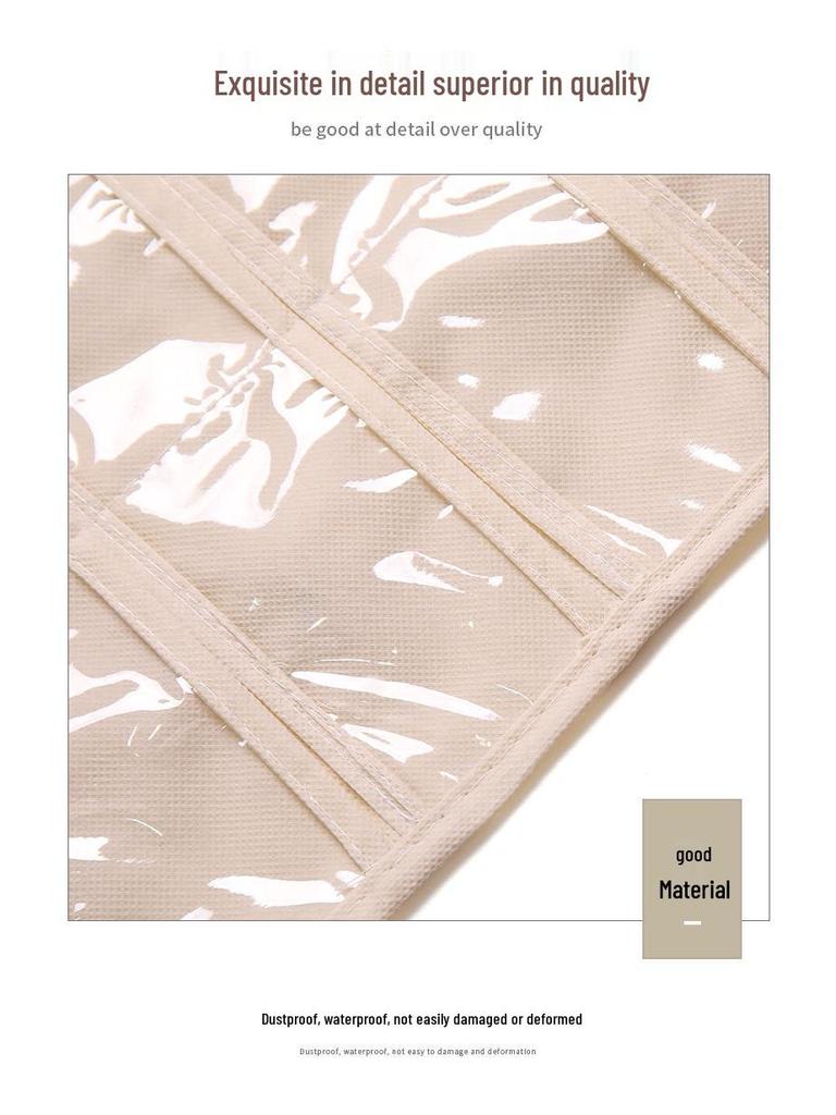 Double-Sided 80-Pocket Storage Bag for Jewelry, Accessories, Business Cards, ID Cards, and Dustproof Storage