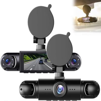 2026 Upgraded 360° Full View Car Dashcam System 4 Channel Dash Cam for Cars Night Vision, Loop Recording, Parking Monitor