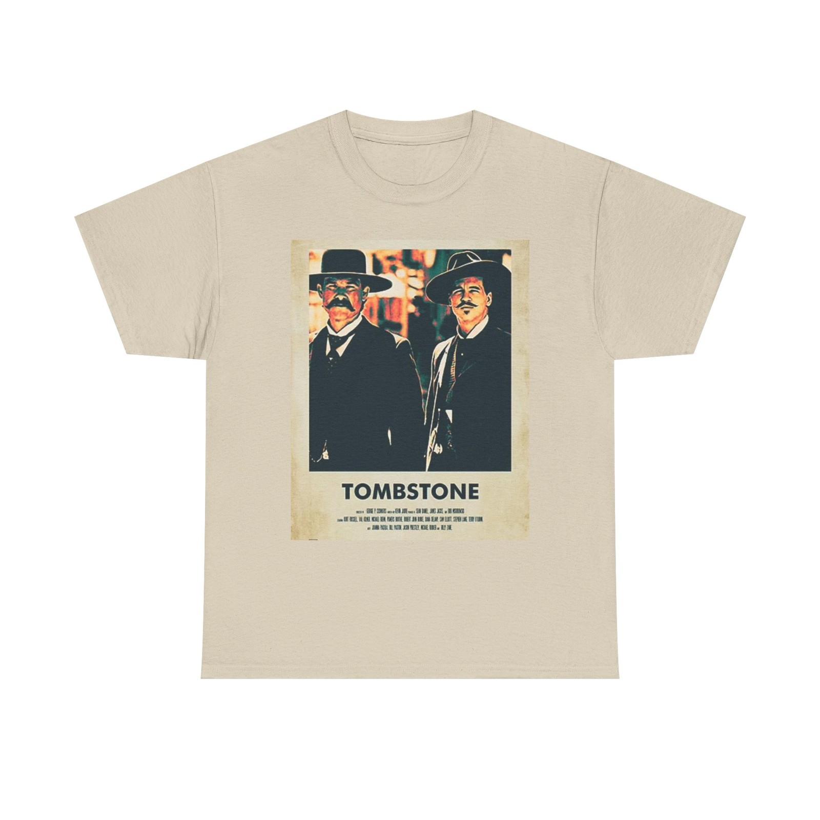 Tombstone Graphic T Shirt Vintage Movie Poster Retro Unisex Heavy Cotton Tee S