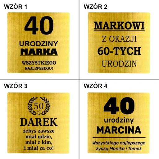Zestaw Do Whisky Globus Z Grawerem Prezent Dla Taty Faceta 18-99 Urodziny